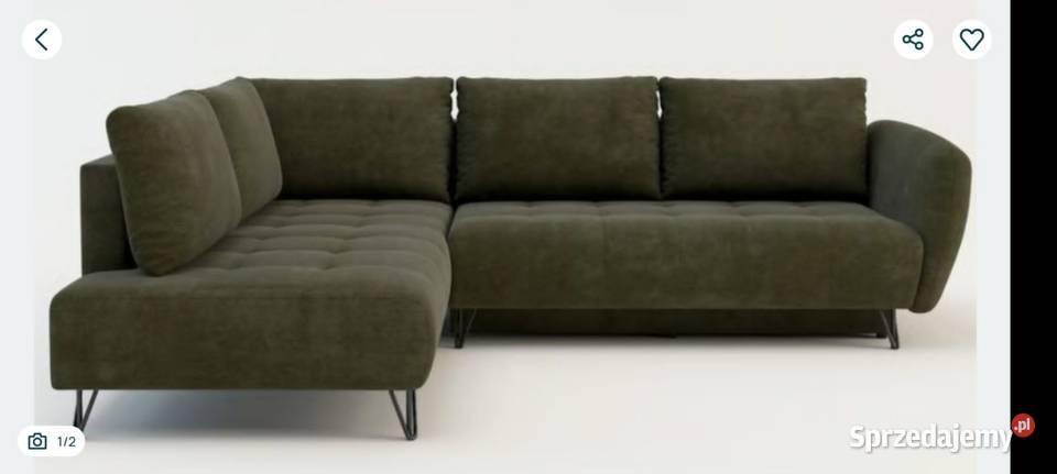 Kanapa narożnik rogówka lewa z funkcją spania podlaskie Białystok