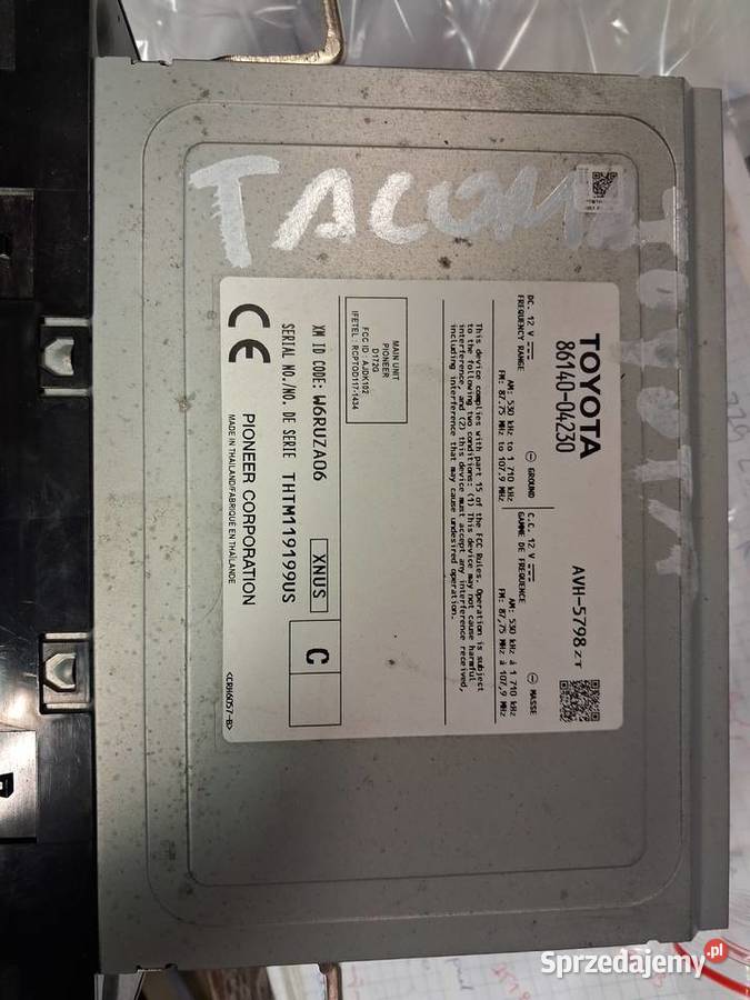 Radio nawigacje toyota tacoma 35 trd pro 4x4 Sierakowice sprzedam