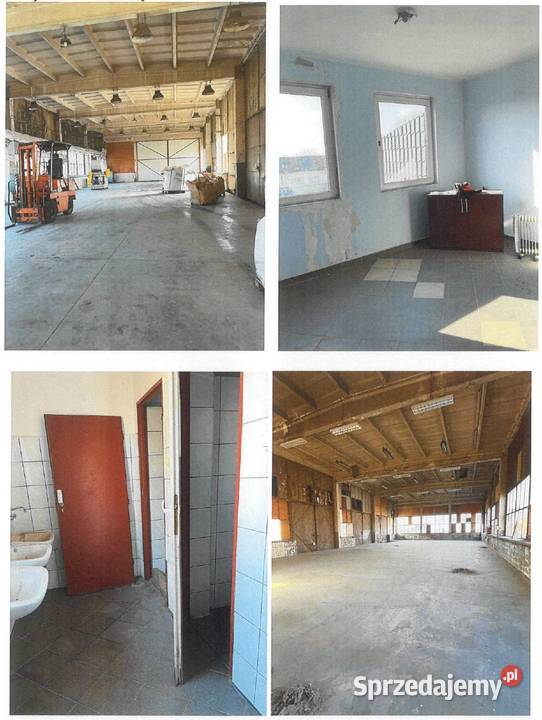 Grunt zabudowany budynkiem produkcyjno Łochocin