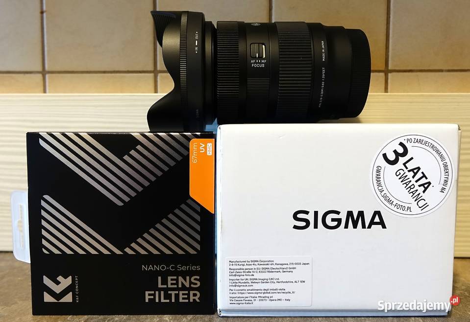 Obiektyw Sigma 2870 L mount Nowy plus Filtr Przysucha