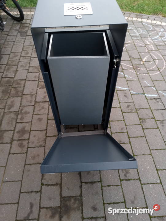Smietnik metalowy z popielniczką Dom i Ogród lubelskie Lubartów
