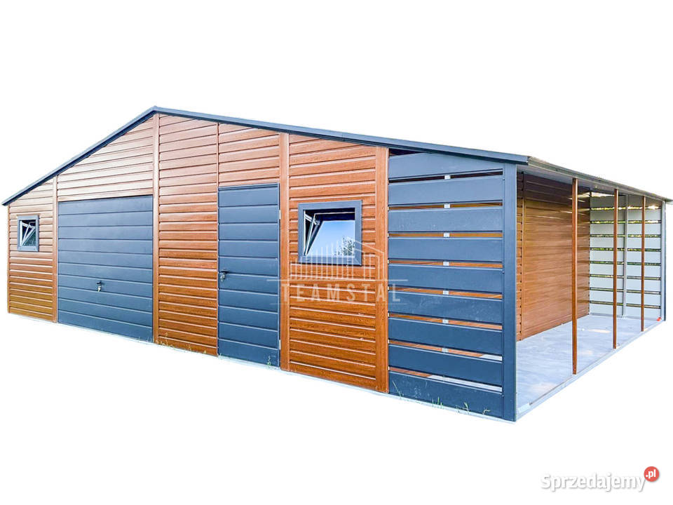 Garaż Blaszany 85x6m Wiata 15x6m Brama Uchylna Zakopane