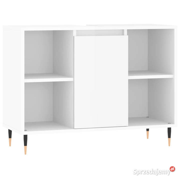 Szafka łazienkowa biała z połyskiem 80x33x60 Łazienkowe
