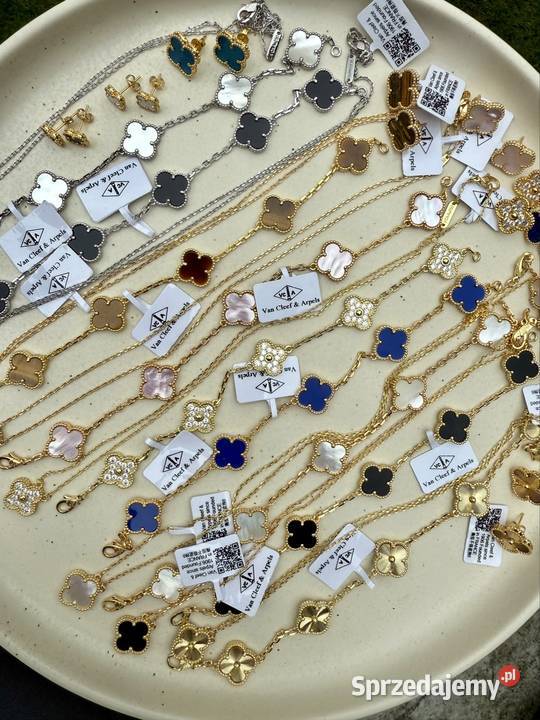 Kolczyki naszyjnik bransoletka łańcuszek VC Warszawa