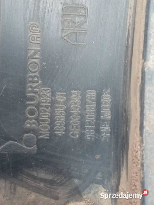 OSŁONA LISTWA BŁOTNIKA LEWY PRAWY TYŁ KPL Rok produkcji 2018