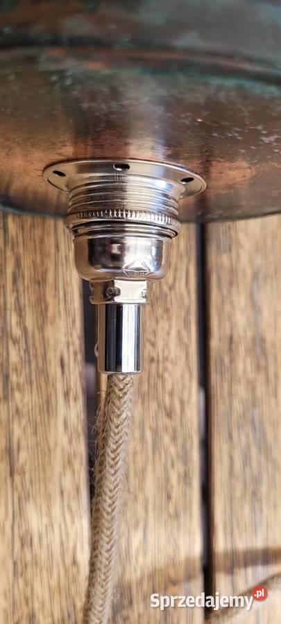 Lampa wisząca LOFT Industrialna Unikat z miedzi Wierzbica