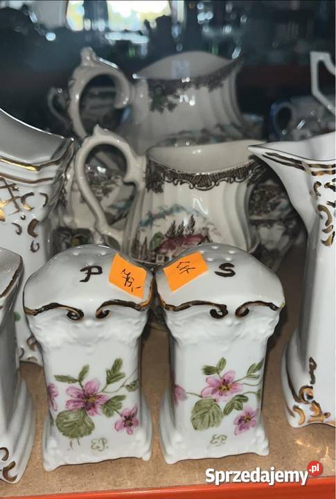 Świecznik i pojemnik Porcelana Gdańsk