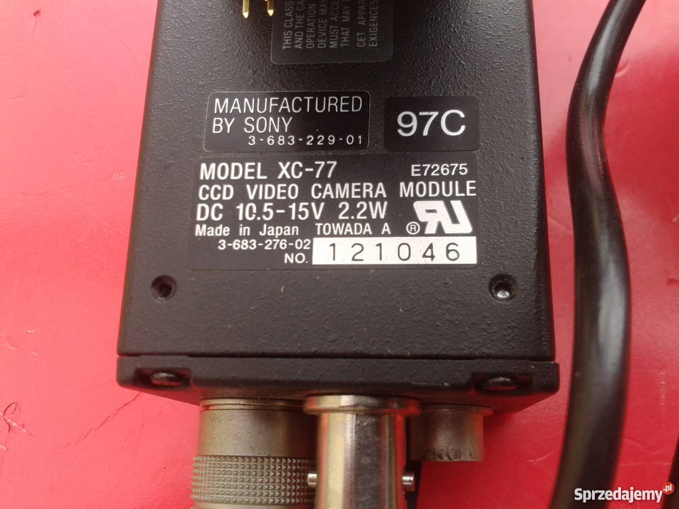 SONY cameModule XC77Manfred Sticksel M509 Lens Gołębiewo