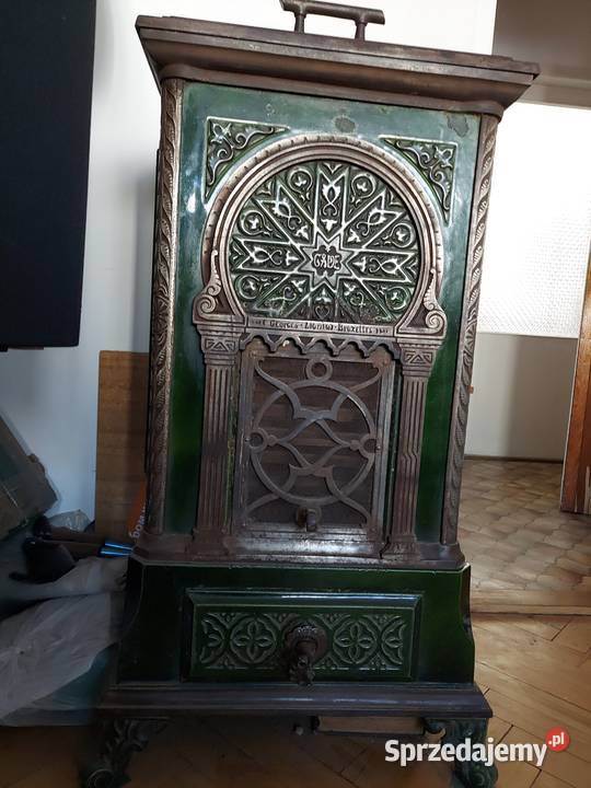 Zabytkowy żeliwny piec koza antyk Gdańsk