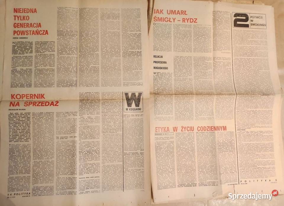 Polityka gazeta czasopismo 13 1508 marzec 1986 Kielce