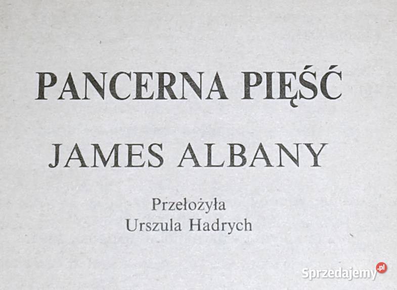 SAS Pancerna pięść James Albany Rok wydania 1991 Chełm