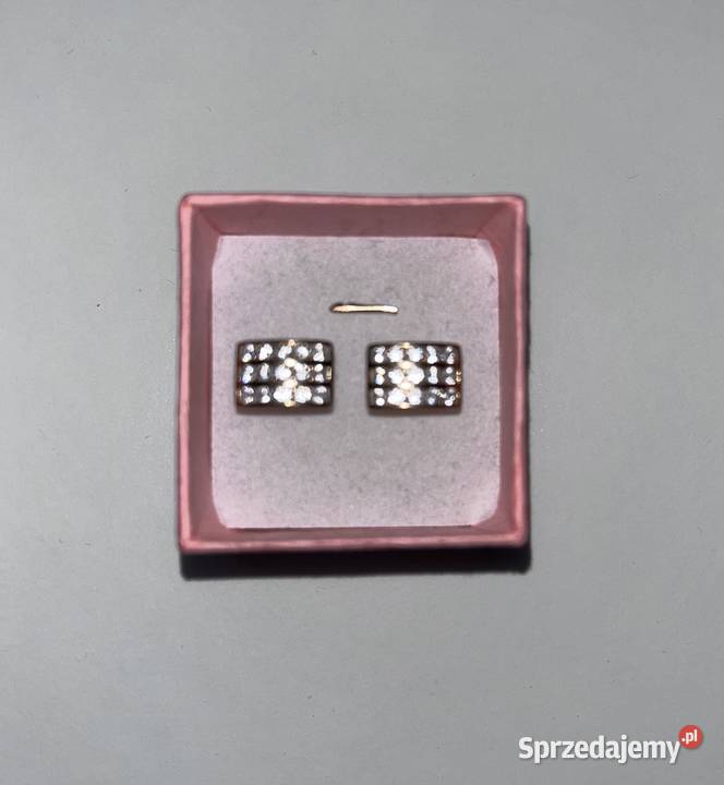 Apart złote kolczyki cyrkonie 333 złoto dolnośląskie Wrocław sprzedam