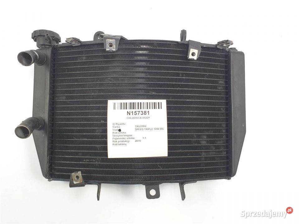 CHŁODNICA WODY TRIUMPH SPEED TRIPLE 1050 RS 2019 Pozostałe Części samochodowe kujawsko-pomorskie Lipno