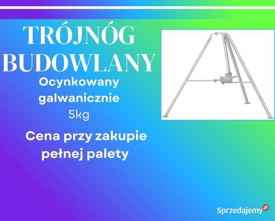 Trójnóg budowlany stojak statyw wspornik pająk Zakopane