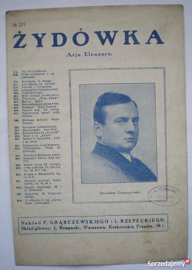 Nuty miniaturowe wydanie przedwojenne B Rudzki Ostrów Wielkopolski