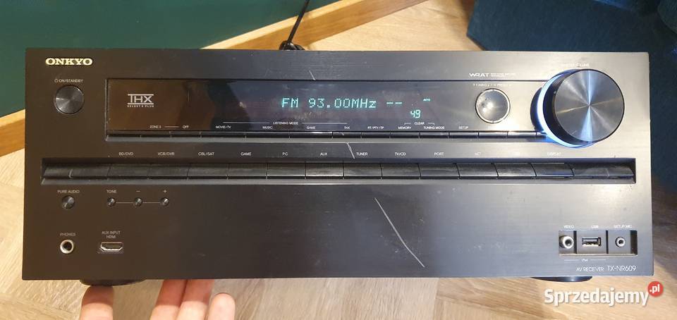 Amplituner ONKYO TX609 uszkodzony śląskie Świerklaniec