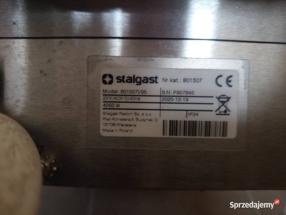 Stalgast zmywarko wyparzarka gastronomiczna stan Łódź sprzedam