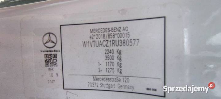 MERCEDESBENZ ECITAN 2024 EE 122 Warszawa