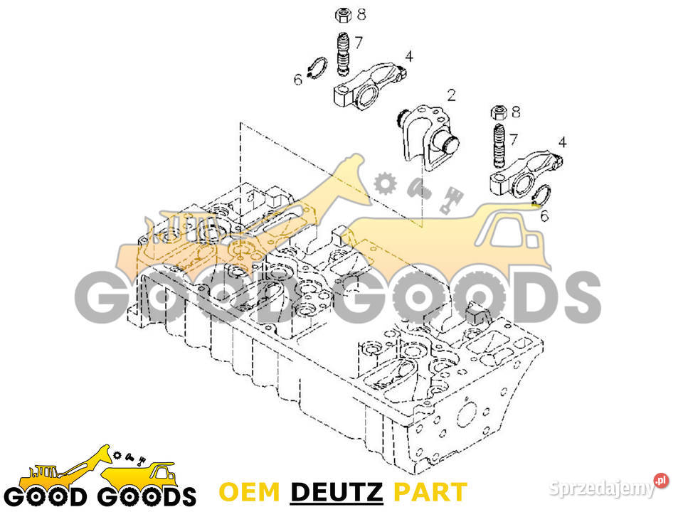 DEUTZ DŹWIGNIE ZAWOROWE BF6M1013 12 SZTUK Władysławów