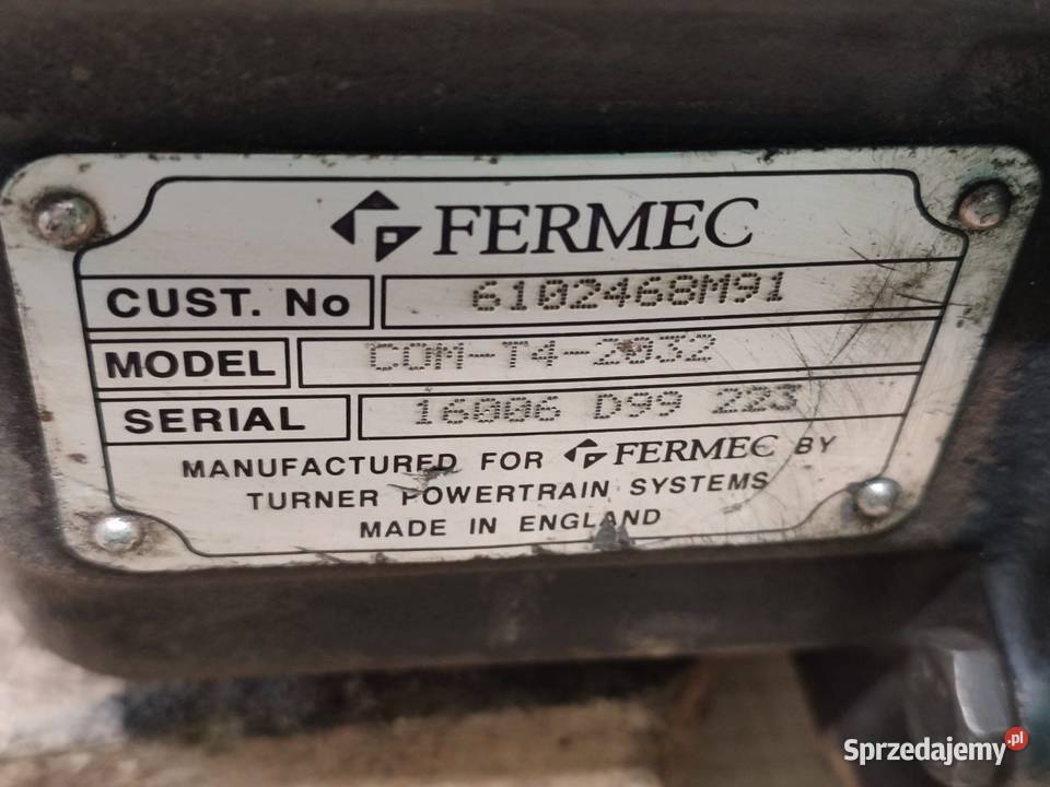 Skrzynia biegów COM T4 2032 Fermec 860 Wilkowo