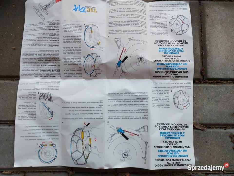 Łańcuchy na koła wielkopolskie Złotów sprzedam