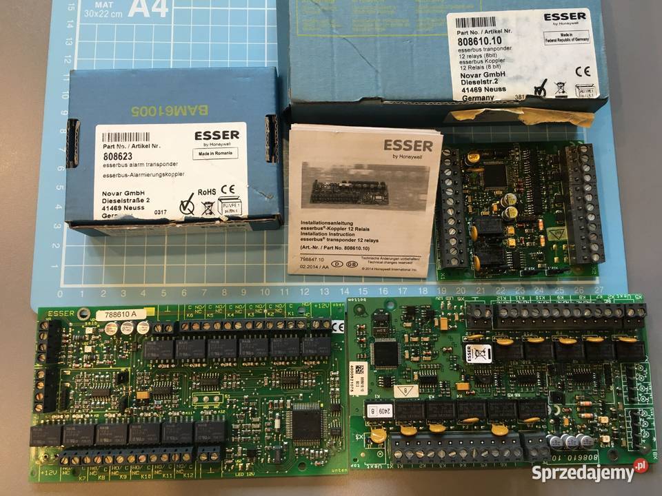 3 płytki elektroniki ESSER by Honeywell zasilacz