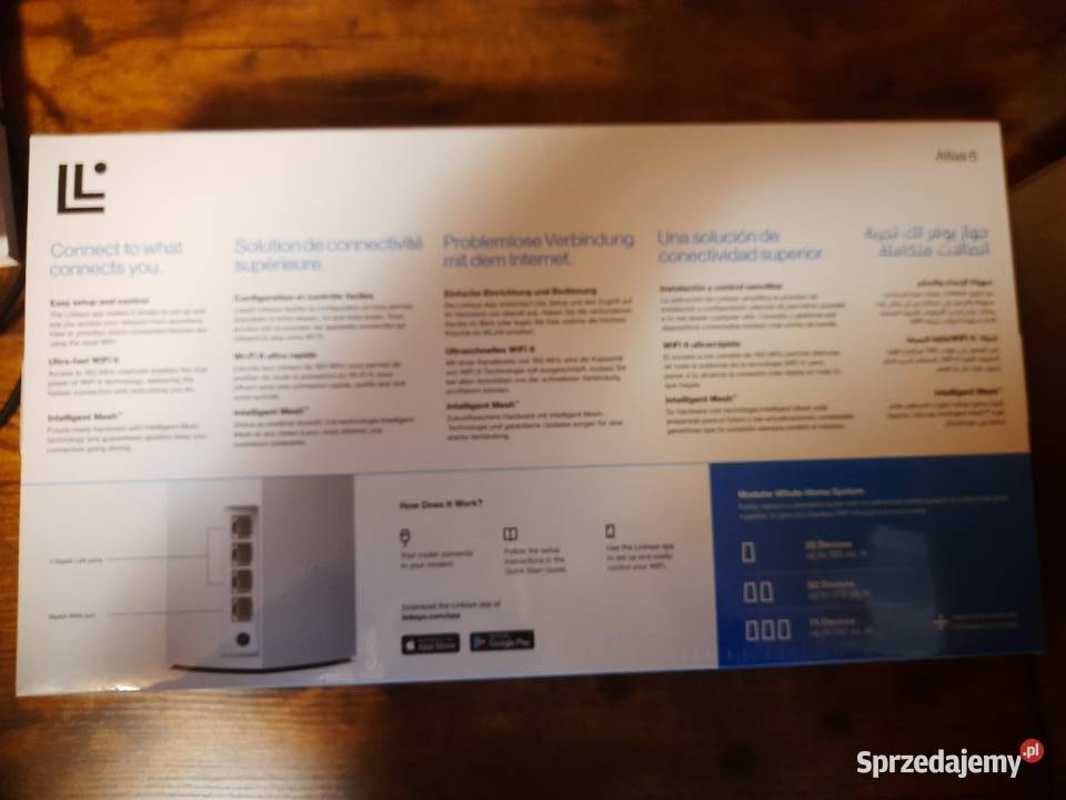 System Mesh Linksys Atlas 6 3 pack router Linksys Żółkiewka-Osada