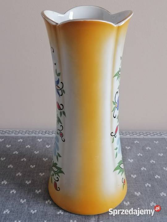 Wazon Lubiana PRL Porcelana i szkło Wałbrzych
