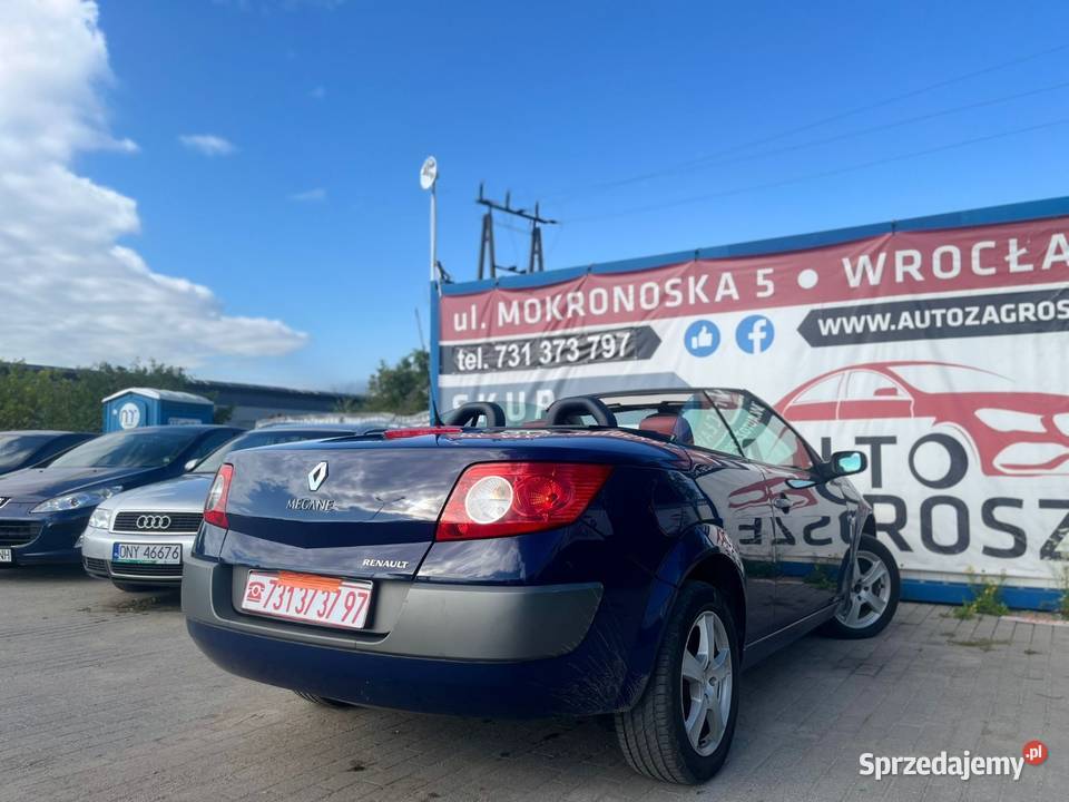 Renault Megane Cabrio 16 Benzyna 2006 KARMANN 1600cm3 Wrocław