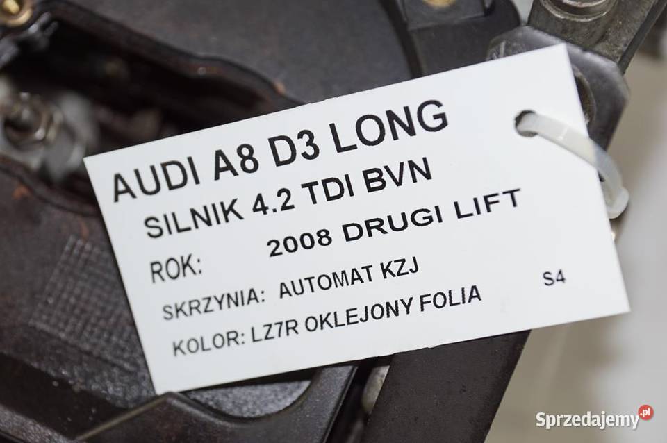 GŁOWICA LEWA AUDI A8 D3 42TDI BVN 2008r osobowe Pozostałe Lipno