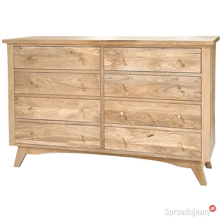 Komoda drewniana BONN 140 z szufladami z mango Lublin sprzedam