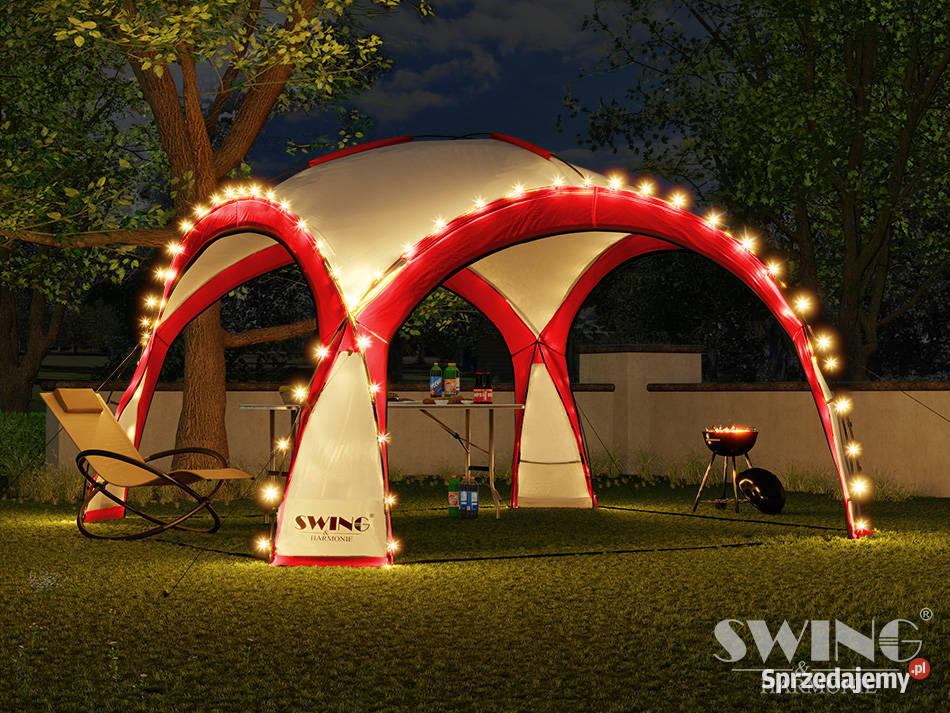 PAWILON OGRODOWY KOPUŁA IMPREZOWA 45x45m LED Kalety