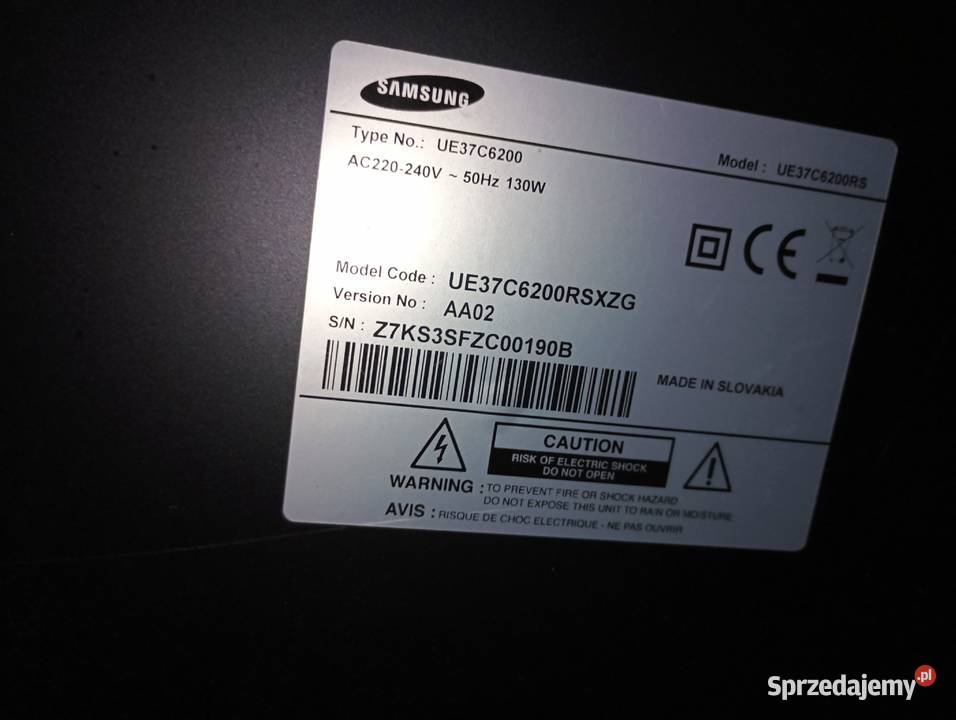 Telewizor Samsung full HD 37 Polkowice sprzedam