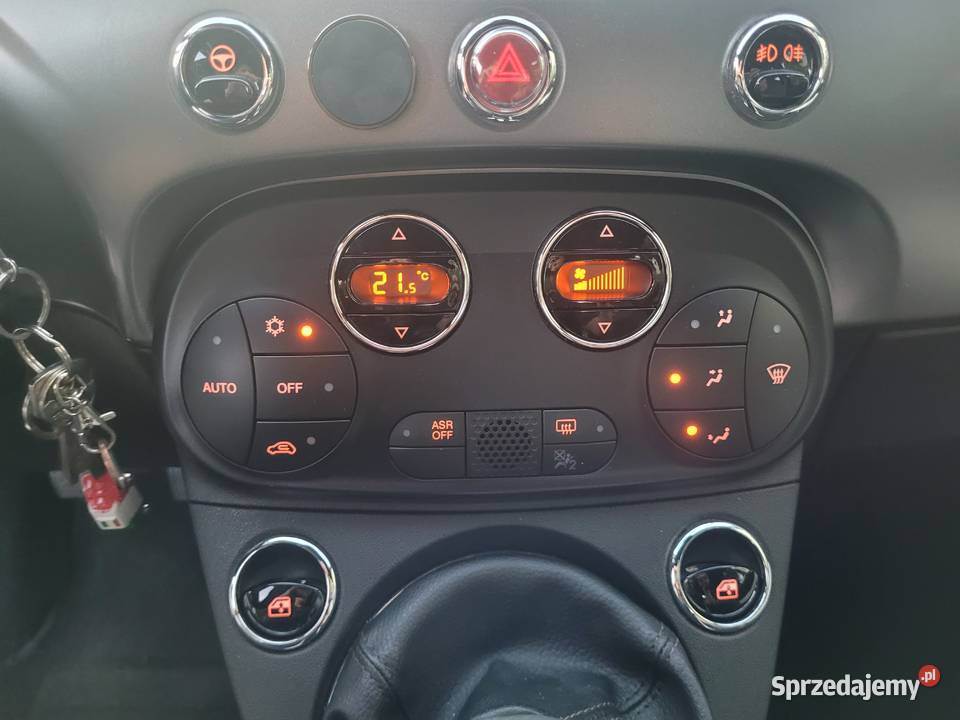 Fiat 500 S 12 czarny sufit mały przebieg mazowieckie Warszawa