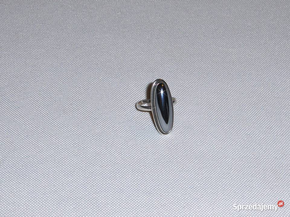 Srebrny pierścionek z hematytem R 1718 41 g