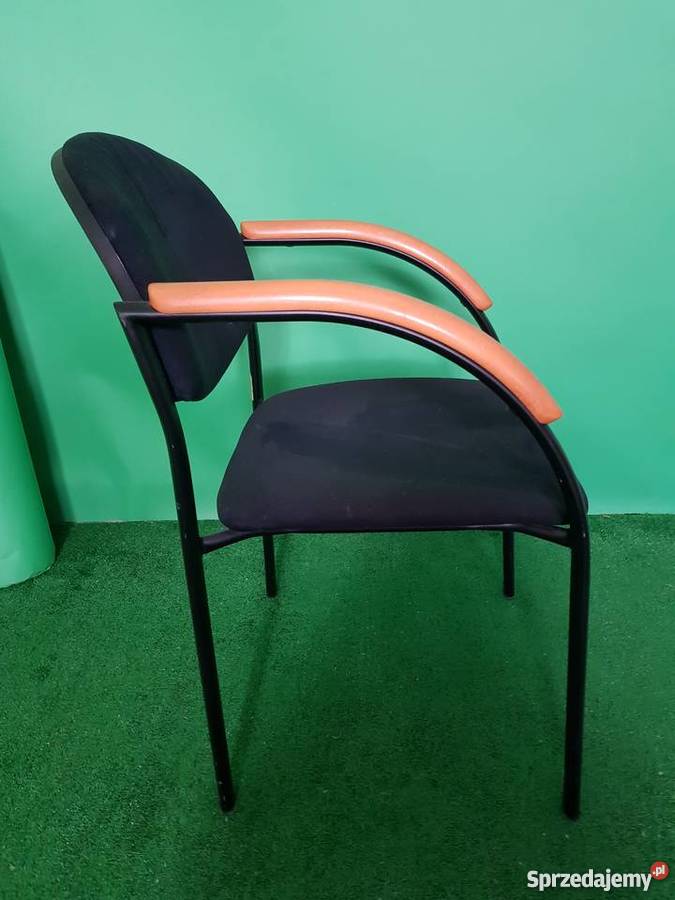 krzesło konferencyjne czarne meble biurowe Poznań