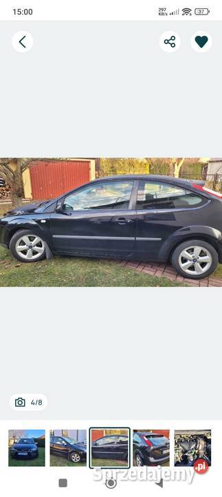 Ford Focus mk2 20 diesel czarny Radomsko sprzedam