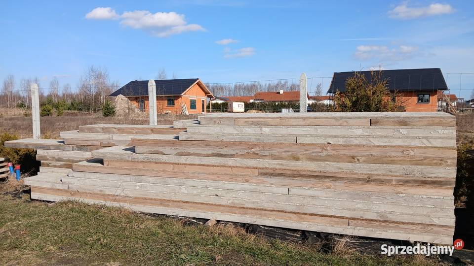 Szalunki fundamentowe z OSB 18 mm i kantówki 4x6 Żyrówek sprzedam