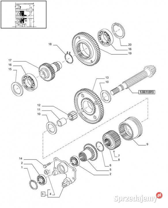 Holland T6010 Tuleja 29t 47125132 wielkopolskie Jastrzębniki