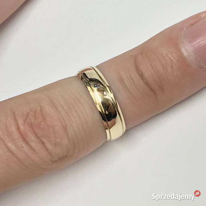 Złota OBRĄCZKA damska ŚLUBNA 585 14K ORYGINALNA Warszawa