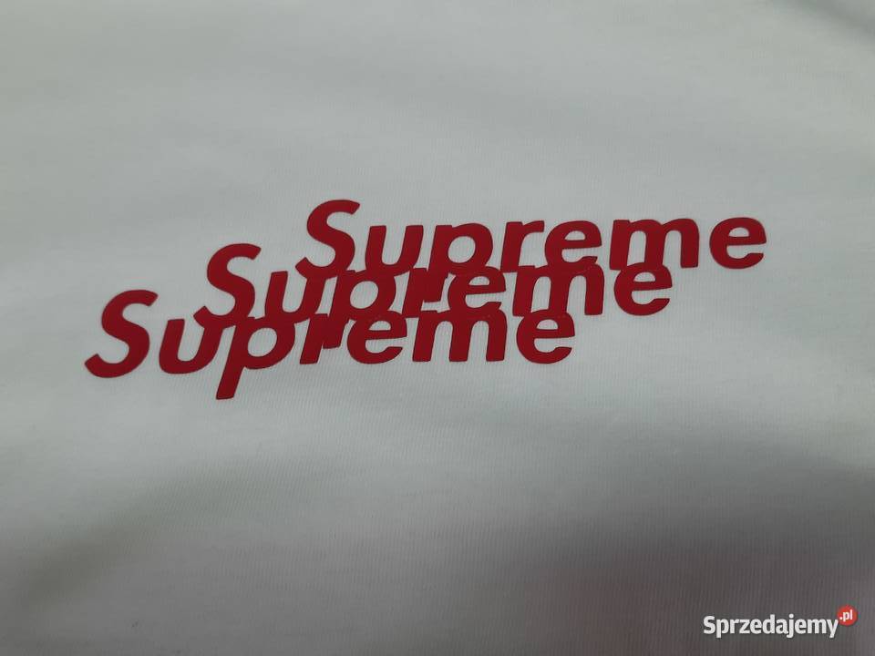 Biała nowa koszulka Supreme w rozmiarze L Rozmiar L Poznań