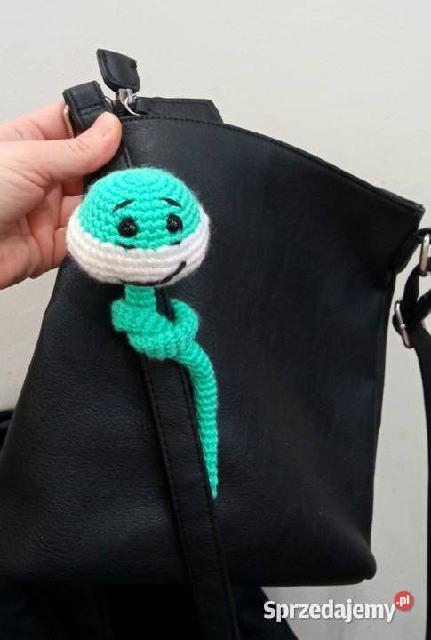 Wąż wykonany na szydełku Łask