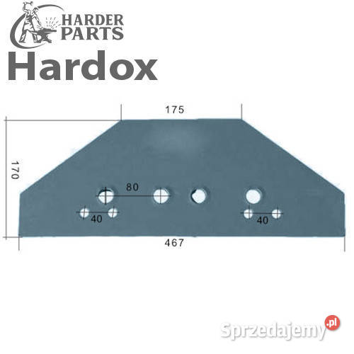Płoza krótka HARDOX 063610S części do pługa podlaskie Suwałki sprzedam