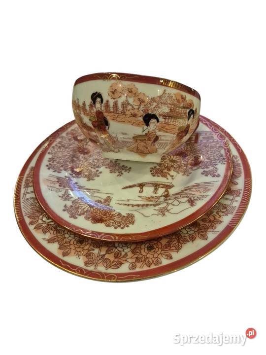 Trio porcelanowe Geisha Lithophane Made in Japan dolnośląskie Jugów