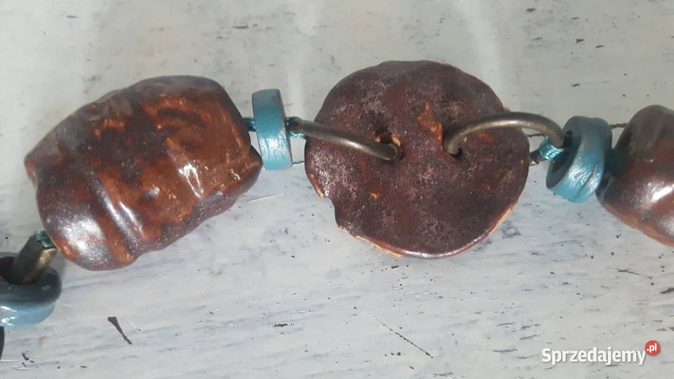 Naszyjnik ceramiczny ręcznie wykonany