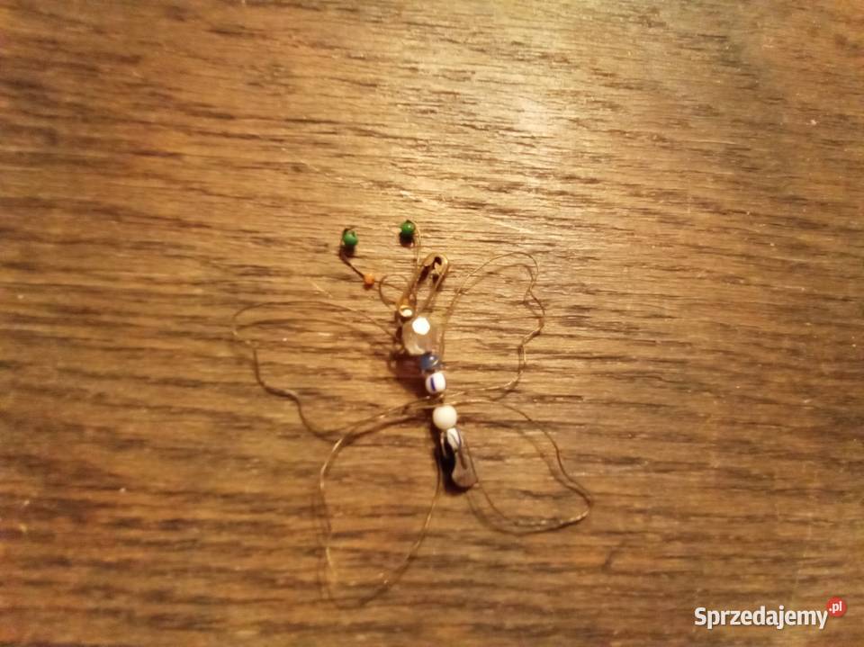 Motylek rękodzieło PRL Warszawa