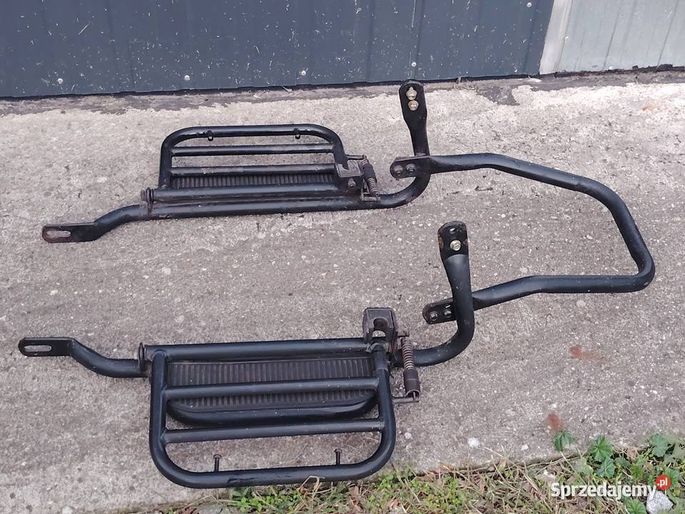 Podnóżki pasażera bagażniki boczne motocyklowe Świerczów