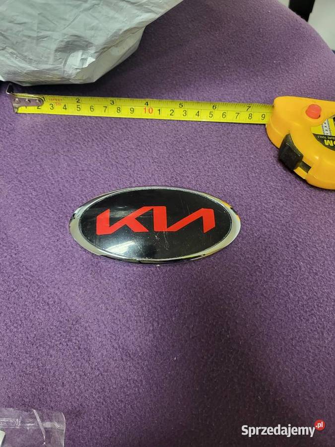 Nowy Emblemat KIA 115x58mm ChromCzerwony ABS Gliwice