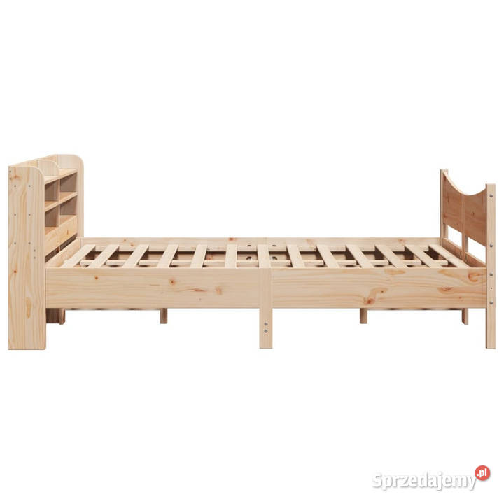 Rama łóżka z wezgłowiem lite drewno sosnowe sprzedam