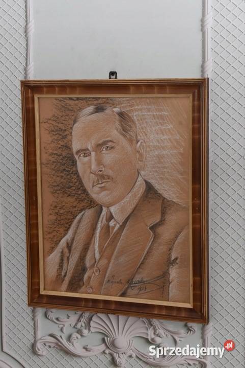 Wojciech Kossak 1934 Portret Roman Dmowski Dom i Ogród Kraków